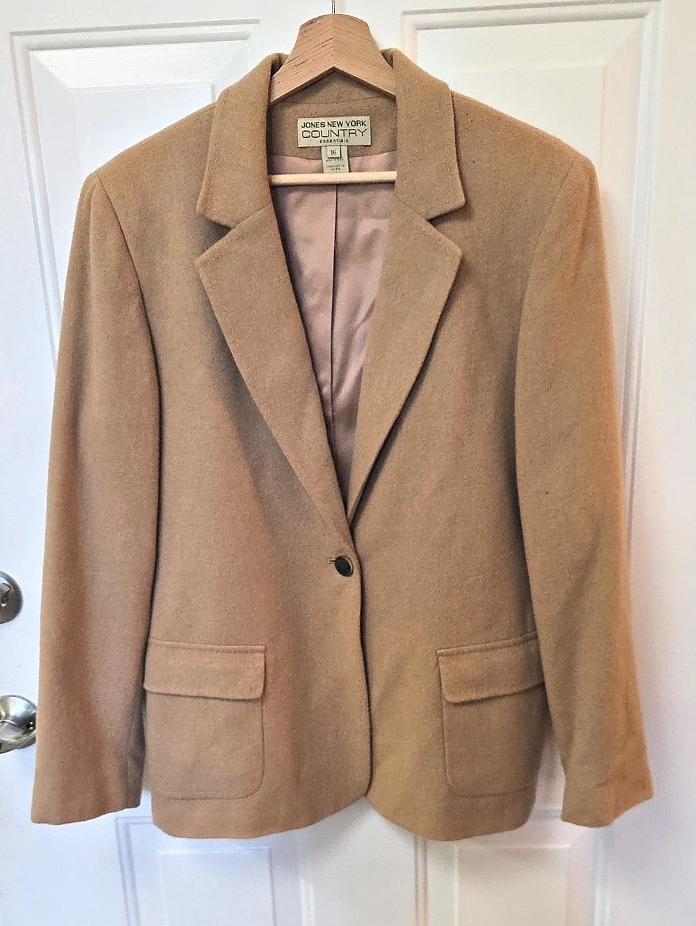 Jones New York Country Essentials Blazer in Brown Size 16